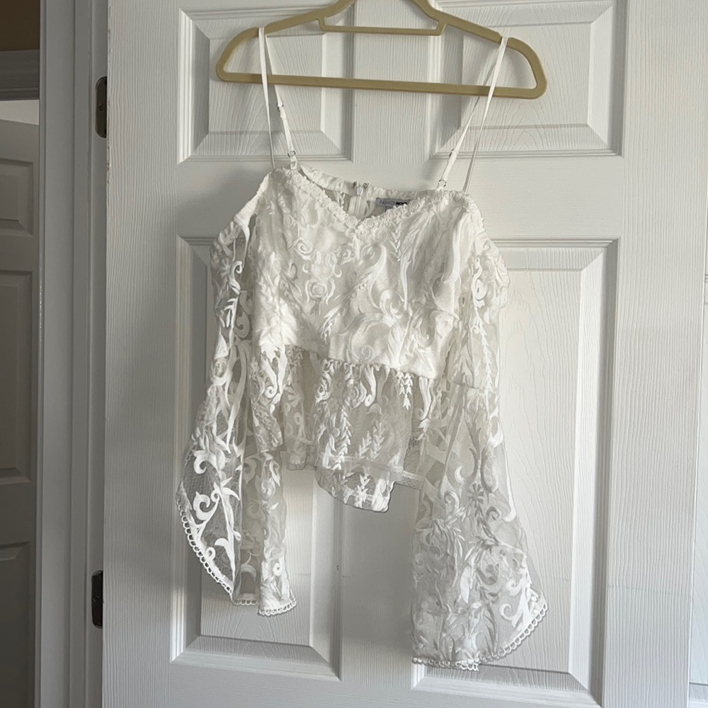 Fashion nova white top